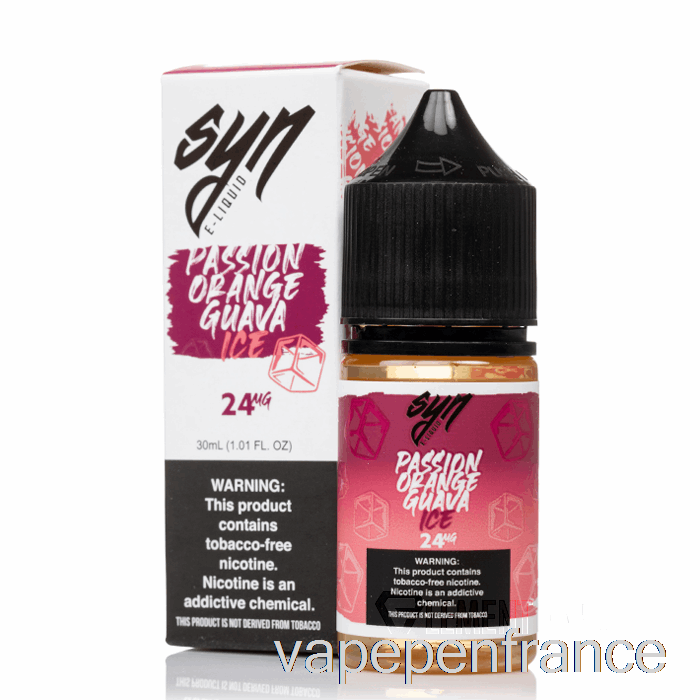 Goyave Orange Passion Glacée - Sels Synthétiques - 30 Ml 48 Mg Stylo Vape
